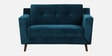 Amanda Velvet 2 Seater Sofa In Teal Blue Colour