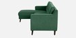 Amanda Fabric Fabric RHS Sectional Sofa (3 + Lounger) In Mint Green Colour