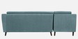 Amanda Fabric Fabric RHS Sectional Sofa (3 + Lounger) In Powder Blue Colour
