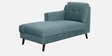 Amanda Fabric Fabric RHS Sectional Sofa (3 + Lounger) In Powder Blue Colour