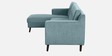 Amanda Fabric Fabric RHS Sectional Sofa (3 + Lounger) In Powder Blue Colour