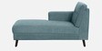 Amanda Fabric Fabric RHS Sectional Sofa (3 + Lounger) In Powder Blue Colour