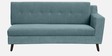 Amanda Fabric Fabric RHS Sectional Sofa (3 + Lounger) In Powder Blue Colour