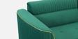 Amara Velvet Sofa Cum Bed in Forest Green Colour
