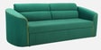 Amara Velvet Sofa Cum Bed in Forest Green Colour