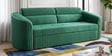 Amara Velvet Sofa Cum Bed in Forest Green Colour