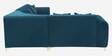 Amber LHS Sectional 6 Seater Sofa In Teal Green Color