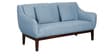 Amelia Fabric 3 Seater Sofa In Ice Blue Colour
