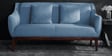 Amelia Fabric 3 Seater Sofa In Ice Blue Colour
