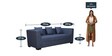 Amida 3 Seater Sofa In Blue Colour