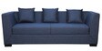 Amida 3 Seater Sofa In Blue Colour