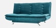 Amoeba Fabric Convertible Sofa Cum Bed in Malibu Green Colour