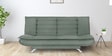 Amoeba Fabric Convertible Sofa Cum Bed in Omega Green Colour
