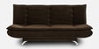 Amoeba Fabric Convertible Sofa Cum Bed in Dark Earth Colour