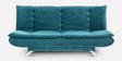 Amoeba Fabric Convertible Sofa Cum Bed in Malibu Green Colour