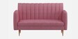 Amour Velvet 2 Seater Sofa In Blush Pink