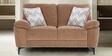 Amsterdam Fabric 2 Seater Sofa in Brown Colour