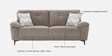 Amsterdam Fabric 3 Seater Sofa in Grey Colour