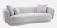 Amyra 3 Seater Sofa In Grey Finish