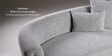 Amyra 2 Seater Sofa In Grey Finish