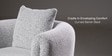 Amyra 2 Seater Sofa In Grey Finish