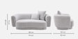 Amyra 2 Seater Sofa In Grey Finish