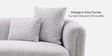 Amyra 2 Seater Sofa In Grey Finish