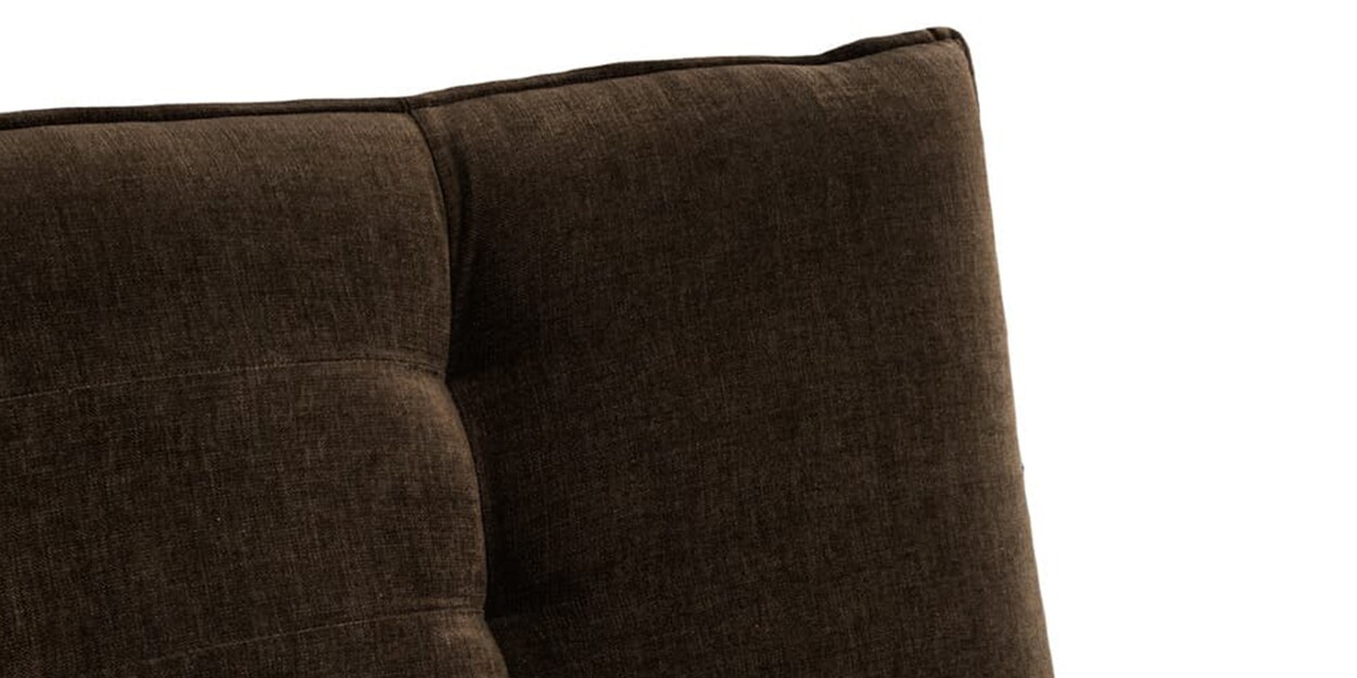 Buy Amoeba Fabric Convertible Sofa Cum Bed in Dark Earth Colour by