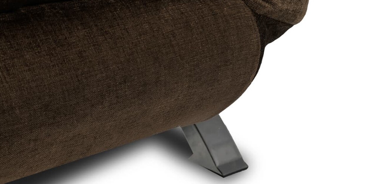 Buy Amoeba Fabric Convertible Sofa Cum Bed in Dark Earth Colour by