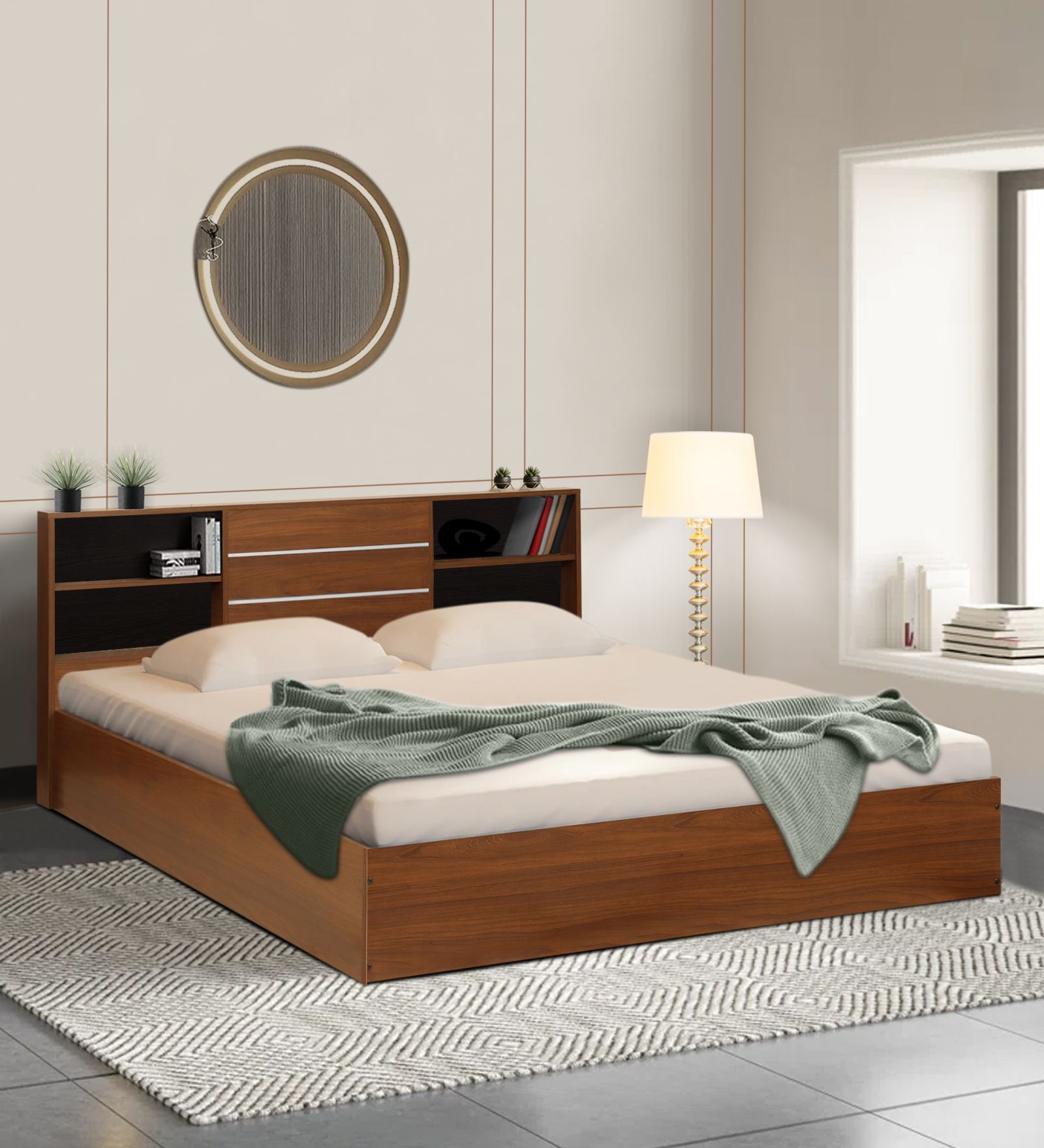 Amari King Size Bed In Bali Teak Finish
