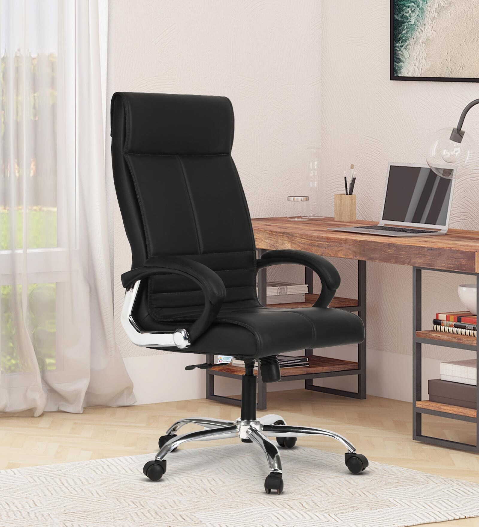 Buy Amaze Leatherette Executive Chair In Black Colour at 41% OFF by ...