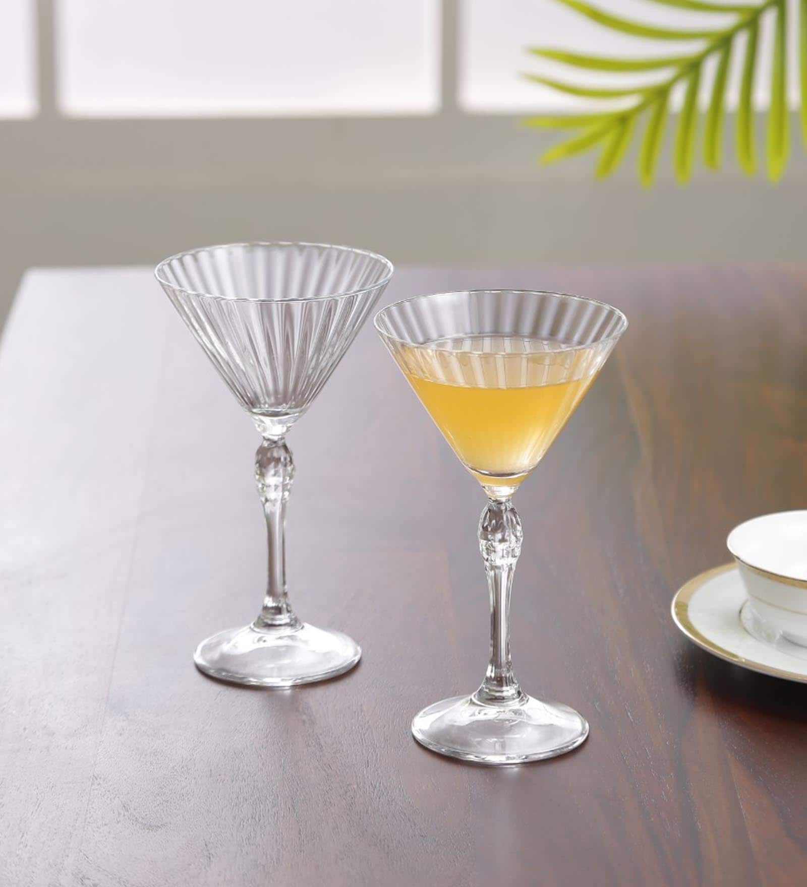 America '20S Transparent Glass 250ml Martini Glasses (Set of 6)