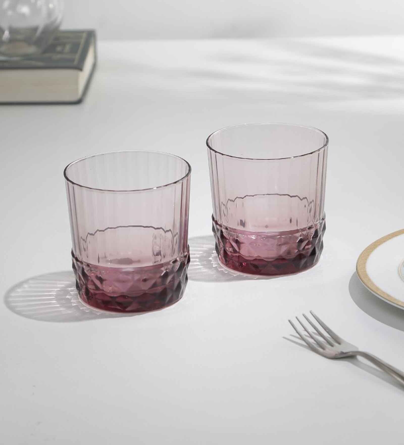 America 370ml Pink Glass (Set of 6) Everyday Glasses