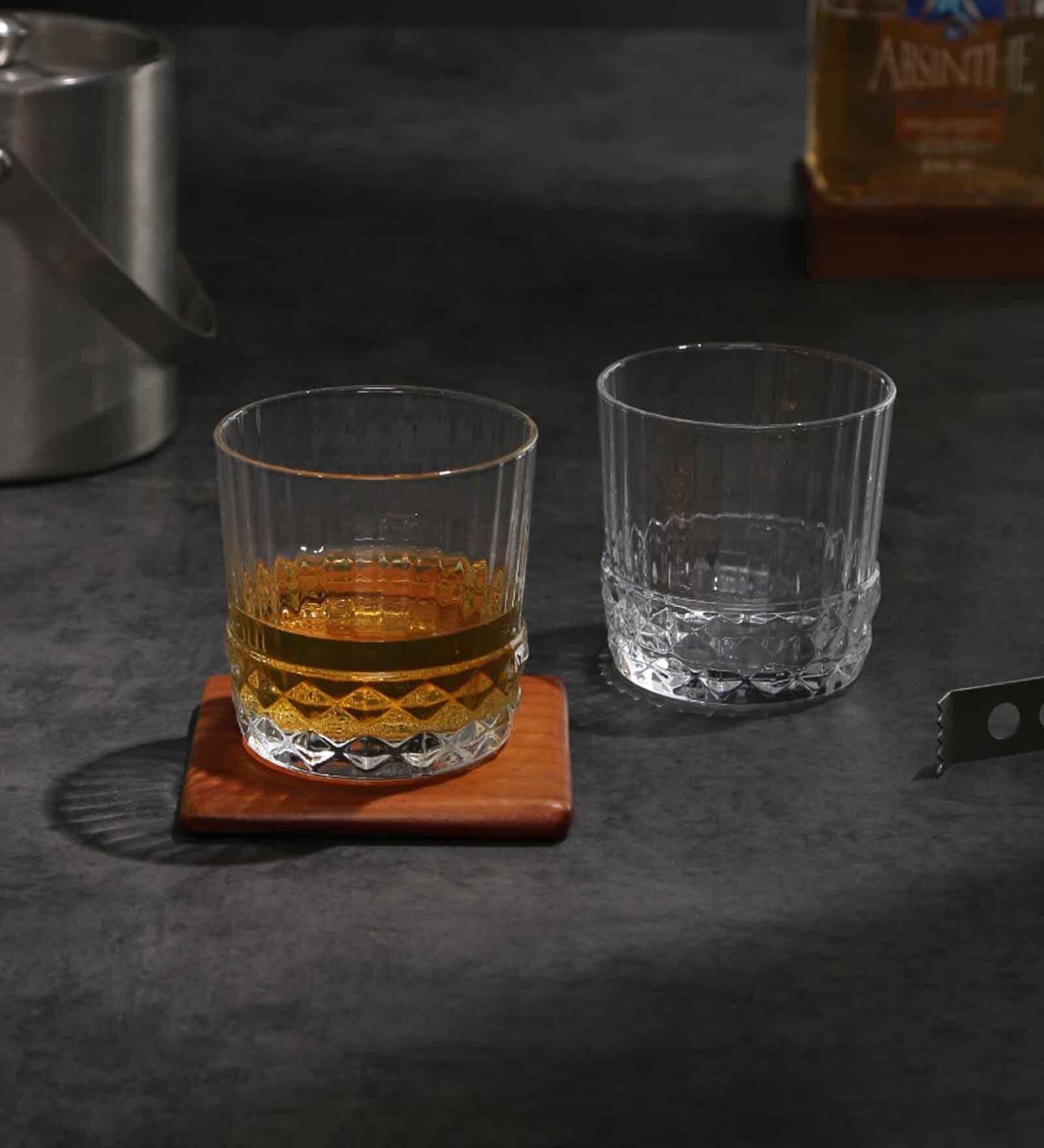 America 300ml Transparent Glass (Set of 6) Whiskey Glasses
