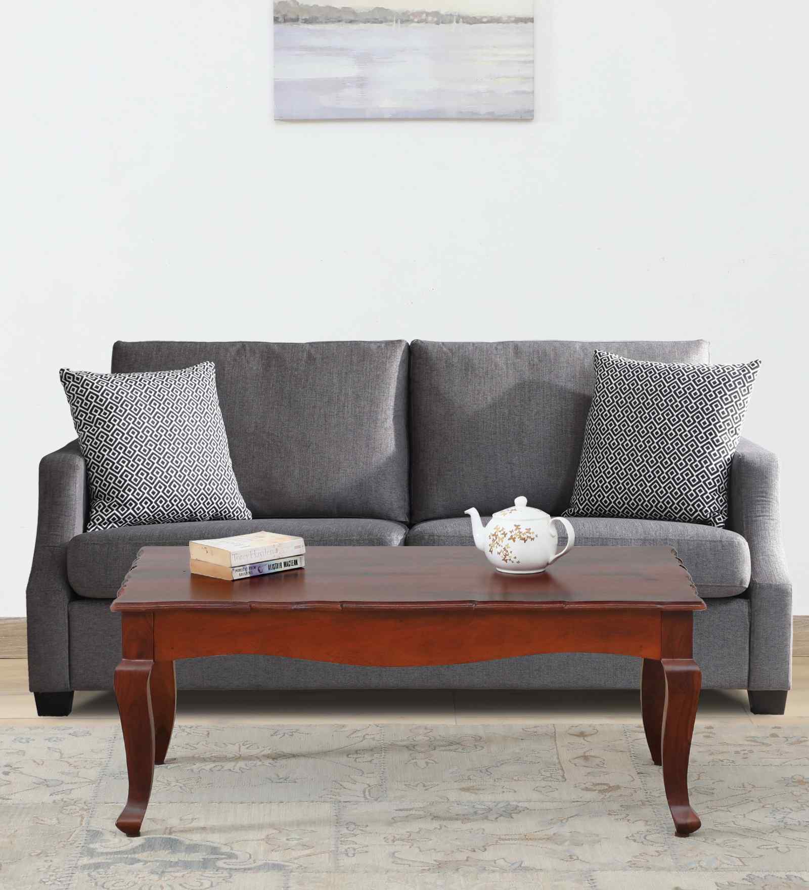 Amiens Sheesham Wood Coffee Table In Honey Oak Finish