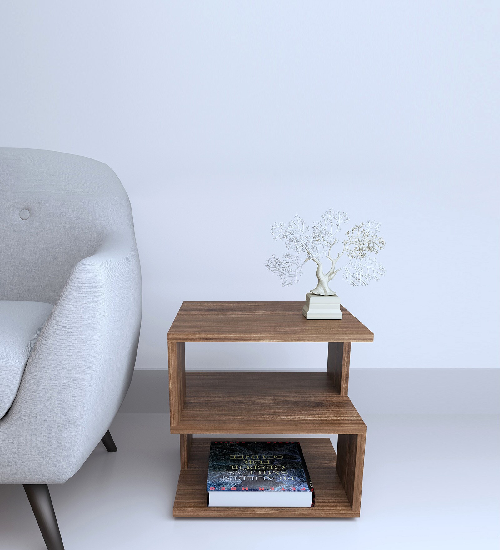 Amiri End Table In Dark Oak Finish