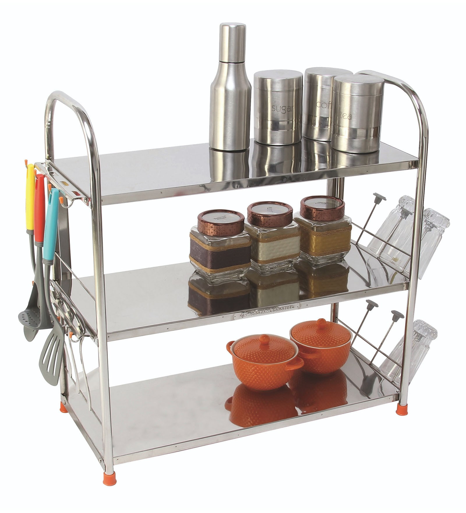 Amol stainless steel online kitchen rack