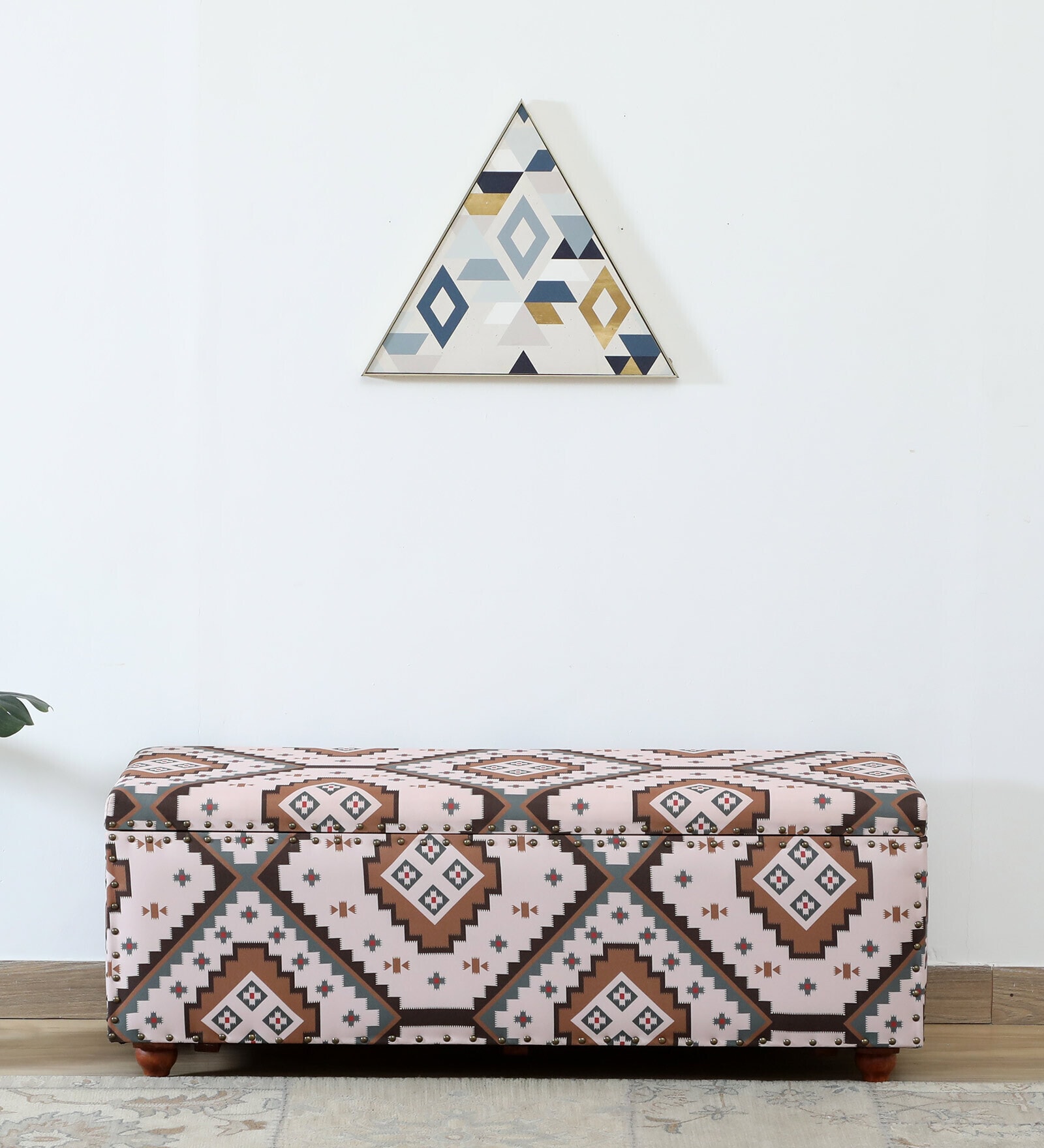 Amravan Sheesham Wood Linen Trunk in Honey Oak Finish Amravan Sheesham Wood Linen Trunk in Honey Oak Finish