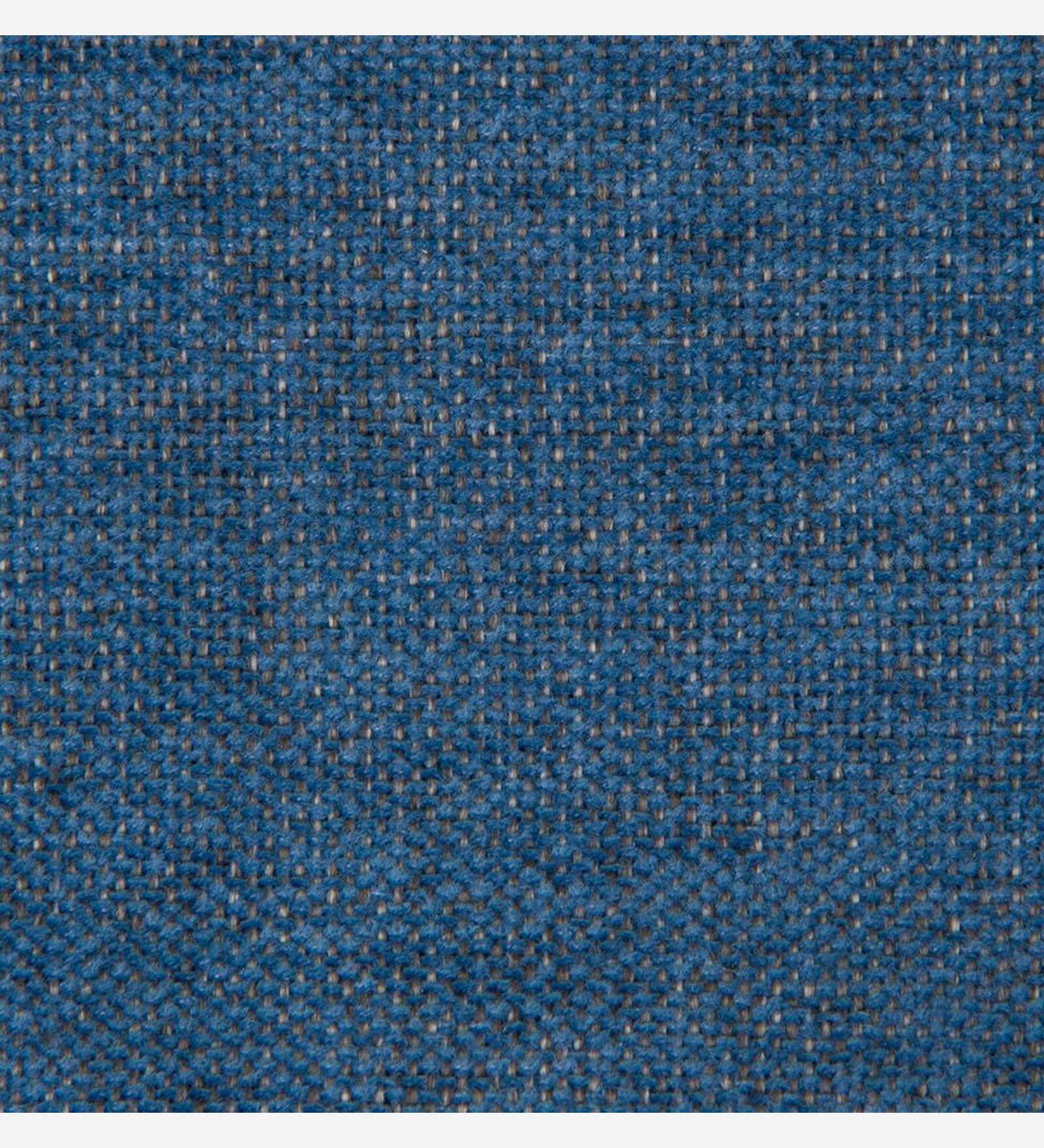 Amsterdam Chenille Fabric 1 Seater Sofa In Denim Blue Colour
