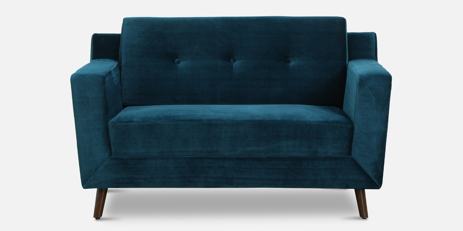 Amanda Velvet 2 Seater Sofa In Teal Blue Colour