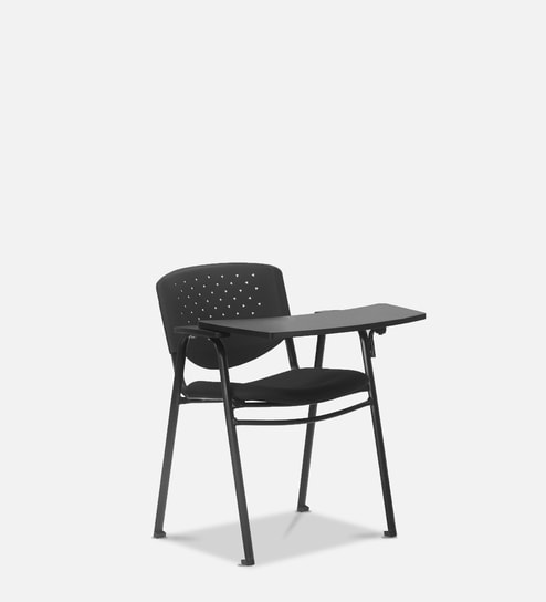 Amaze Breathable Mesh Trainging Chair With Tablet in Black Colour