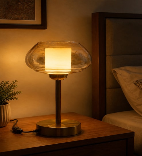 Amber Kachori Vintage Table Lamp