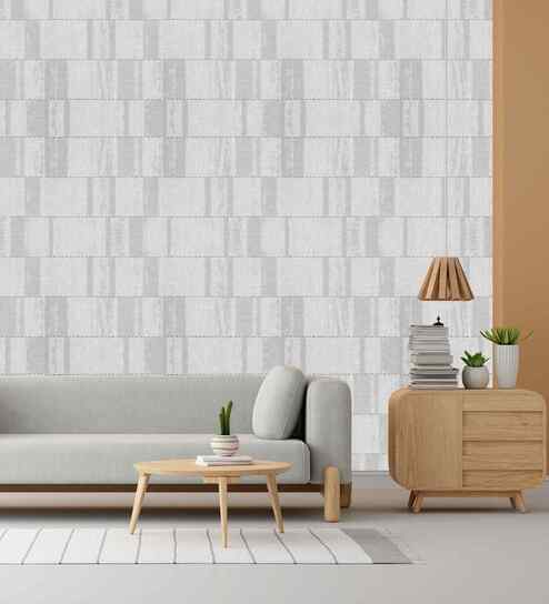 American Silver Design Subtle Elegance Modern Style Wallpaper