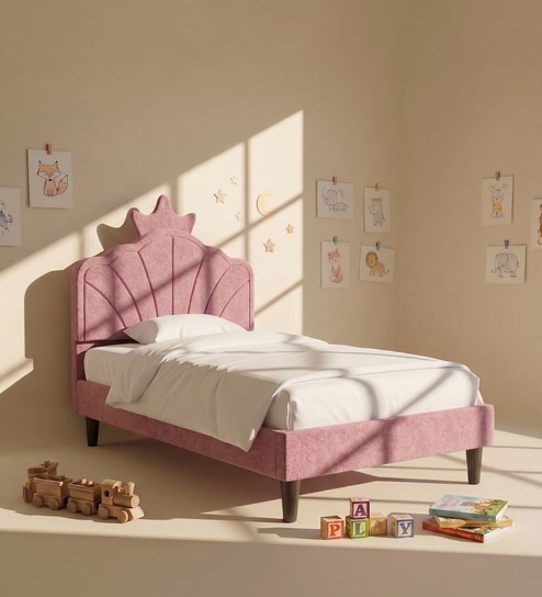 Amethyst Kids Toddler Bed In Purple Colour