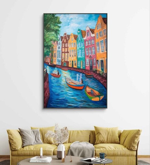 Amsterdam Serenade 20inx28in Gallery Wrap Canvas Painting