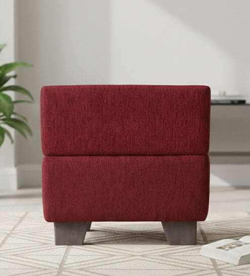 Amy Pouffe in Mossy Maroon Colour