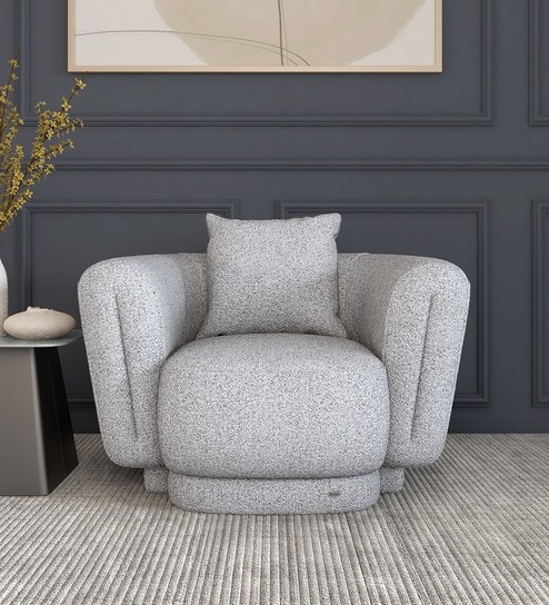 Amyra 1 Seater Sofa In Grey Finish