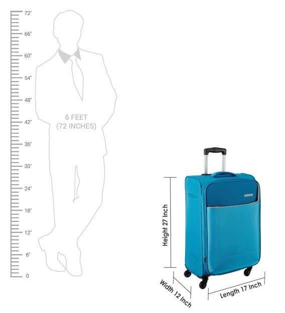 luggage trolley size guide