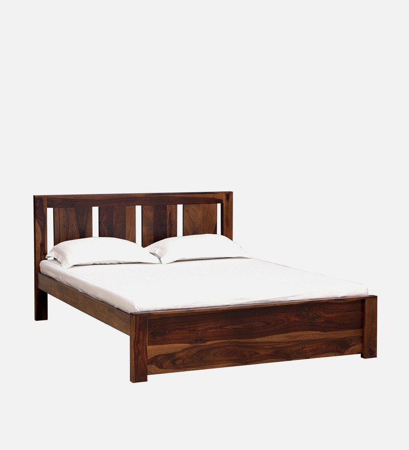 Buy Amarillo Sheesham Wood King Size Bed In Provincial Teak Finish By