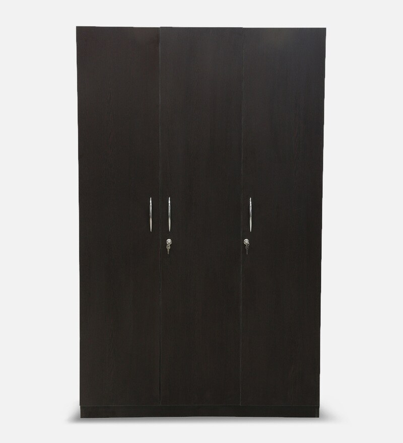 Buy Amber 3 Door Wardrobe With One Drawer In Wenge Finish By Mintwud Online 3 Door Wardrobes